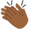 Clapping Hands - Medium Black emoji on Google